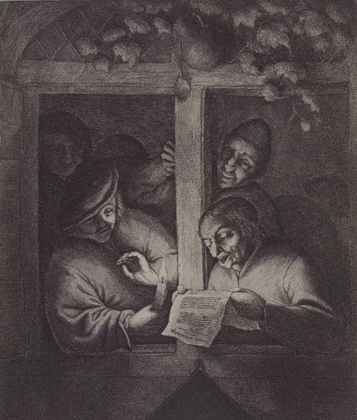 The Singers at the Window by Adriaen Jansz. van Ostade
